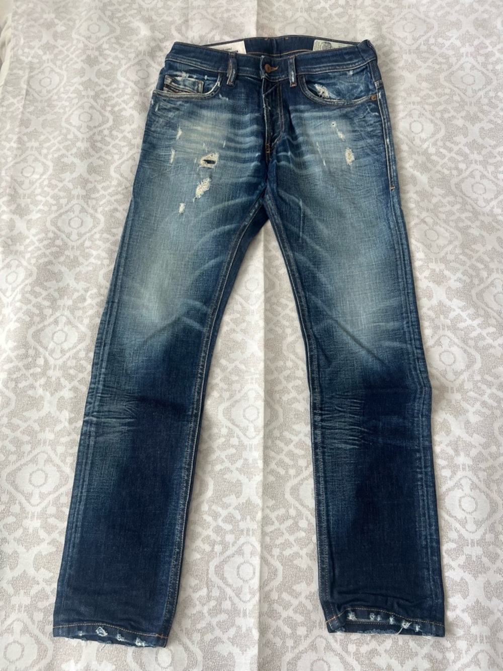 Diesel Men's THOMMER Faded Blue Slim - Skinny Jeans